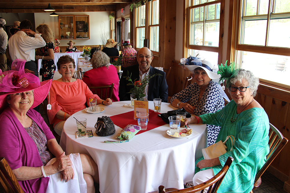 White Birch Center Kentucky Derby Party-Goers dressed in style